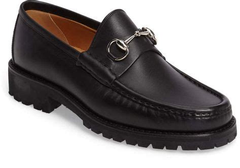 gucci classic lug sole moccasin brown|Gucci Loafers and moccasins for Women .